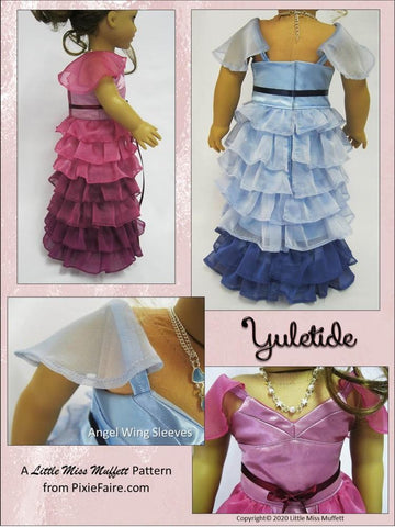 Little Miss Muffett 18 Inch Modern Yuletide 18" Doll Clothes Pattern larougetdelisle