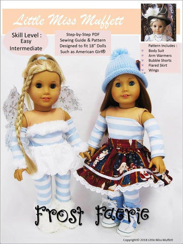 Little Miss Muffett 18 Inch Modern Frost Faerie 18" Doll Clothes Pattern larougetdelisle