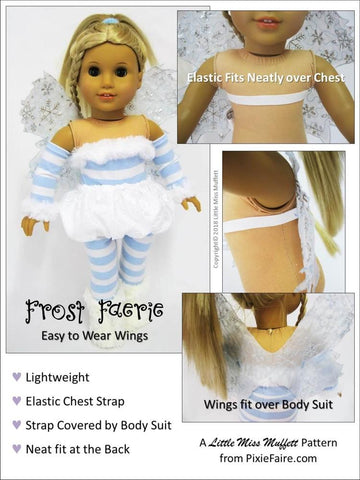 Little Miss Muffett 18 Inch Modern Frost Faerie 18" Doll Clothes Pattern larougetdelisle