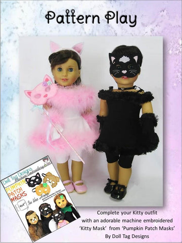 Little Miss Muffett 18 Inch Modern Kitty Cabaret Costume 18" Doll Clothes Pattern larougetdelisle