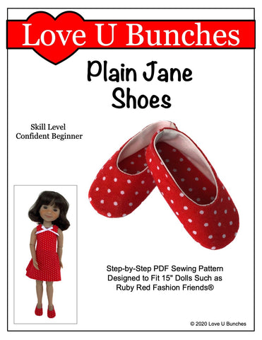 Love U Bunches Ruby Red Fashion Friends Plain Jane Shoes for Ruby Red Fashion Friends Dolls larougetdelisle