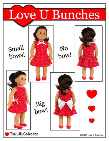 Love U Bunches 18 Inch Modern Polka Dot Party Dress 18" Doll Clothes larougetdelisle