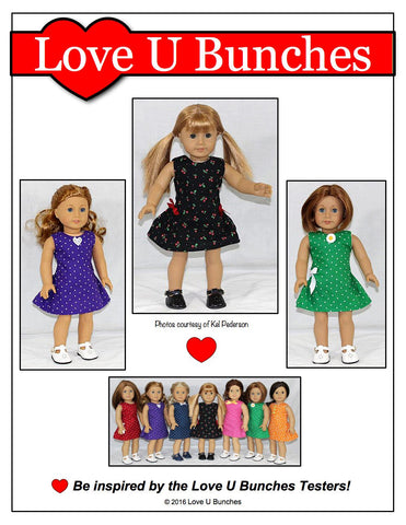 Love U Bunches 18 Inch Modern Polka Dot Party Dress 18" Doll Clothes larougetdelisle