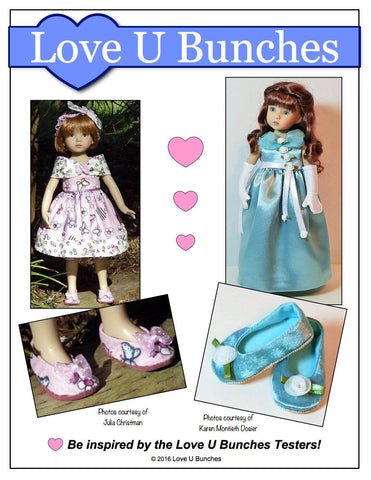 Love U Bunches Little Darling Plain Jane Shoes for Little Darling Dolls larougetdelisle