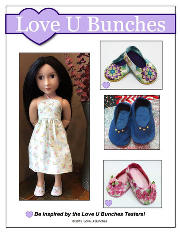 Love U Bunches A Girl For All Time Plain Jane Shoes for AGAT Dolls larougetdelisle