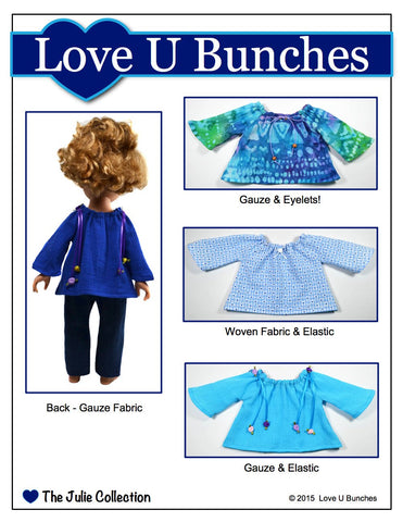 Love U Bunches Journey Girl Peasant Blouse for Journey Girls Dolls larougetdelisle