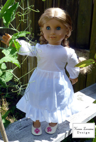 Karen Lorraine Design 18 Inch Historical Les Souvenirs 18" Doll Clothes Pattern Pixie Faire