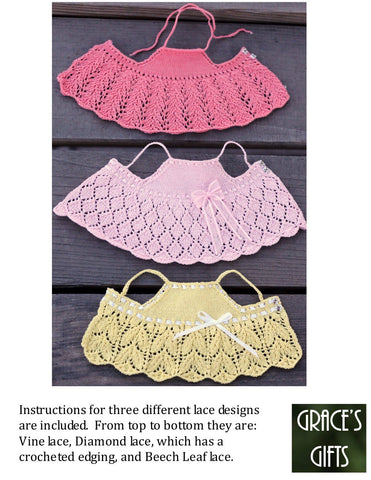 Grace's Gifts WellieWishers Light & Lacy 14.5" Doll Knitting Pattern larougetdelisle
