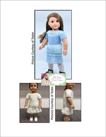 Mon Petite Cherie Couture Crochet Leona 18" Doll Clothes Crochet Pattern larougetdelisle