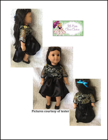 Mon Petite Cherie Couture 18 Inch Modern Bright Sapphire 18" Doll Clothes Pattern larougetdelisle