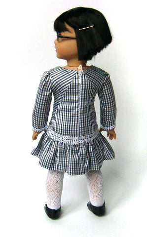 Melody Valerie Couture 18 Inch Modern Check! Dress 18" Doll Clothes larougetdelisle