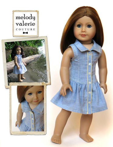 Melody Valerie Couture 18 Inch Modern Yacht Club Dress 18" Doll Clothes larougetdelisle