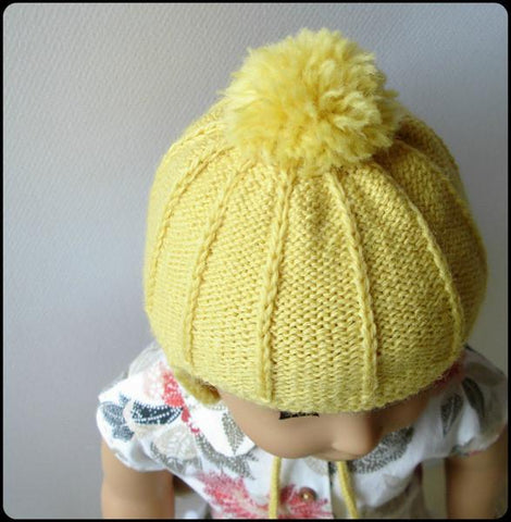 Qute Knitting Marigold Ear Flap Hat Knitting Pattern larougetdelisle