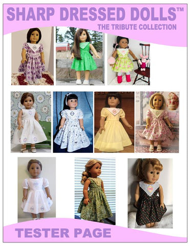 Sharp Dressed Dolls 18 Inch Modern The Marlene Dress 18" Doll Clothes Pattern larougetdelisle
