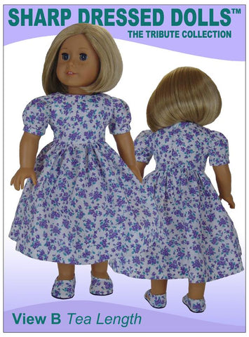 Sharp Dressed Dolls 18 Inch Modern The Marlene Dress 18" Doll Clothes Pattern larougetdelisle