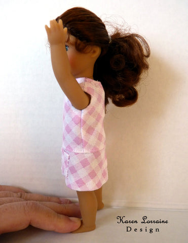 Karen Lorraine Design Barbie Meadow Dress for 6" Mini Dolls larougetdelisle