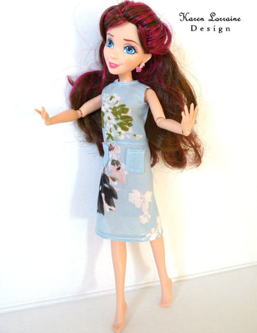 Karen Lorraine Design Barbie Meadow Dress for 9" - 12" Fashion Dolls larougetdelisle