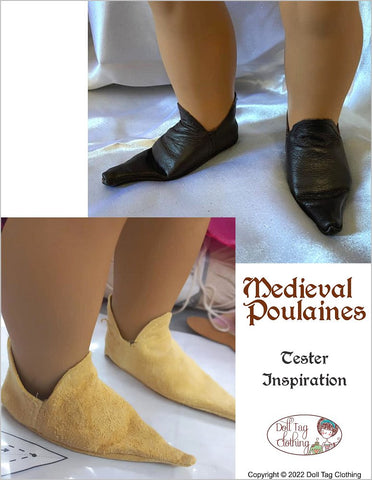 Doll Tag Clothing Shoes Medieval Poulaines 18" Doll Shoes larougetdelisle