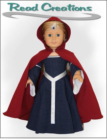 Read Creations 18 Inch Historical Medieval Dress 18" Doll Clothes Pattern larougetdelisle
