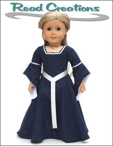 Read Creations 18 Inch Historical Medieval Dress 18" Doll Clothes Pattern larougetdelisle
