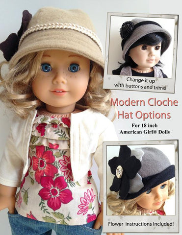 Miche Designs 18 Inch Modern Modern Cloche Hat 18" Doll Accessories larougetdelisle