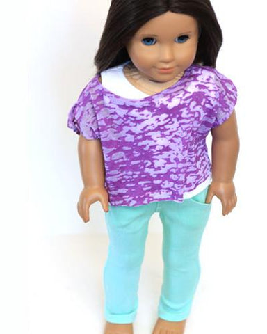 Skinny Jeans 18 inch Doll Clothes Pattern PDF Download | Pixie Faire