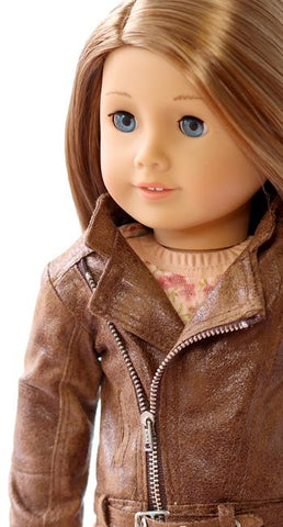 Liberty Jane 18 Inch Modern Motorcycle Jacket 18" Doll Clothes Pattern larougetdelisle