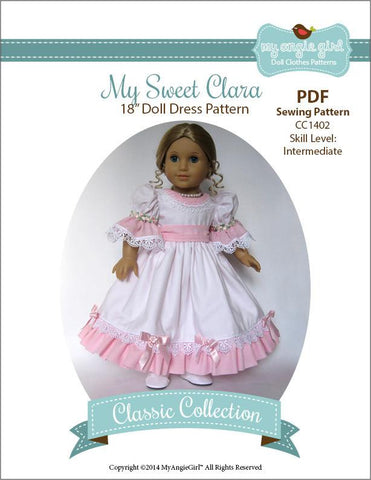 My Angie Girl 18 Inch Historical My Sweet Clara 18" Doll Clothes larougetdelisle