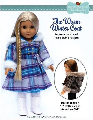 My Angie Girl 18 Inch Modern The Warm Winter Coat  18" Doll Clothes larougetdelisle