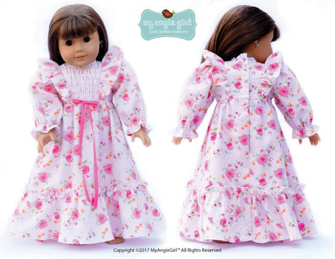 My Angie Girl 18 Inch Modern Ruffled Nightgown 18" Doll Clothes larougetdelisle