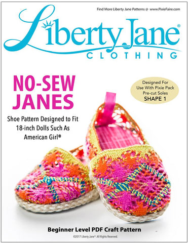 Liberty Jane Shoes No Sew Janes 18” Doll Shoes larougetdelisle