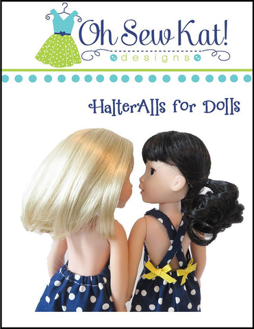 Oh Sew Kat WellieWishers HalterAlls for Dolls 14.5" Doll Clothes Pattern larougetdelisle
