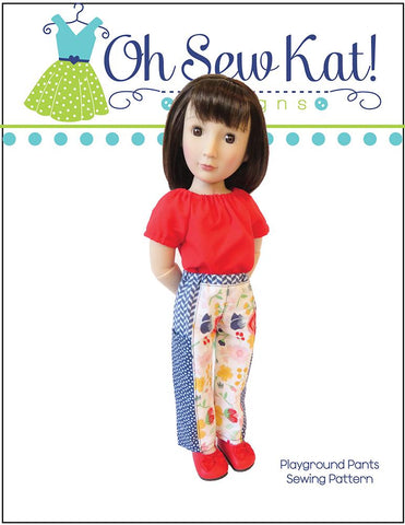 Oh Sew Kat A Girl For All Time Playground Pants Pattern For A Girl For All Time Dolls larougetdelisle