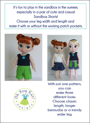 Oh Sew Kat Disney Doll Sandbox Shorts For Disney Animator Dolls larougetdelisle