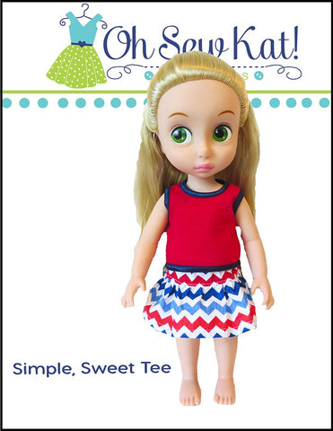 Oh Sew Kat Disney Doll Simple, Sweet Tee for Disney Animators' Dolls larougetdelisle