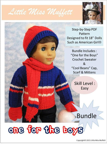 Little Miss Muffett Crochet One For The Boys Bundle Crochet Pattern larougetdelisle