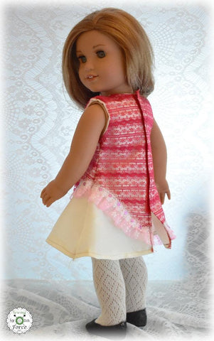 Sewing Force 18 Inch Modern One Of A Kind Dress 18" Doll Clothes Pattern larougetdelisle
