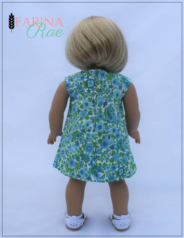 Farina Rae 18 Inch Modern Alyvia Dress 18" Doll Clothes Pattern larougetdelisle