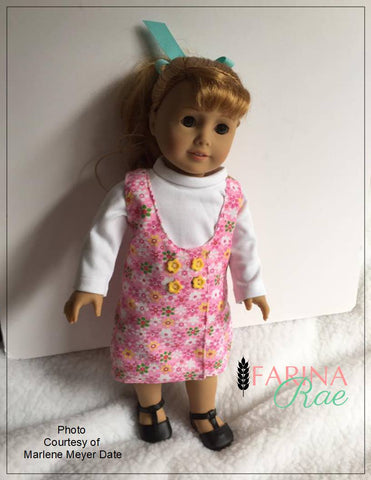 Farina Rae 18 Inch Modern Ellen Jumper 18" Doll Clothes Pattern larougetdelisle