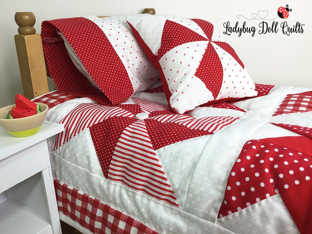 dolls quilt and pillow set