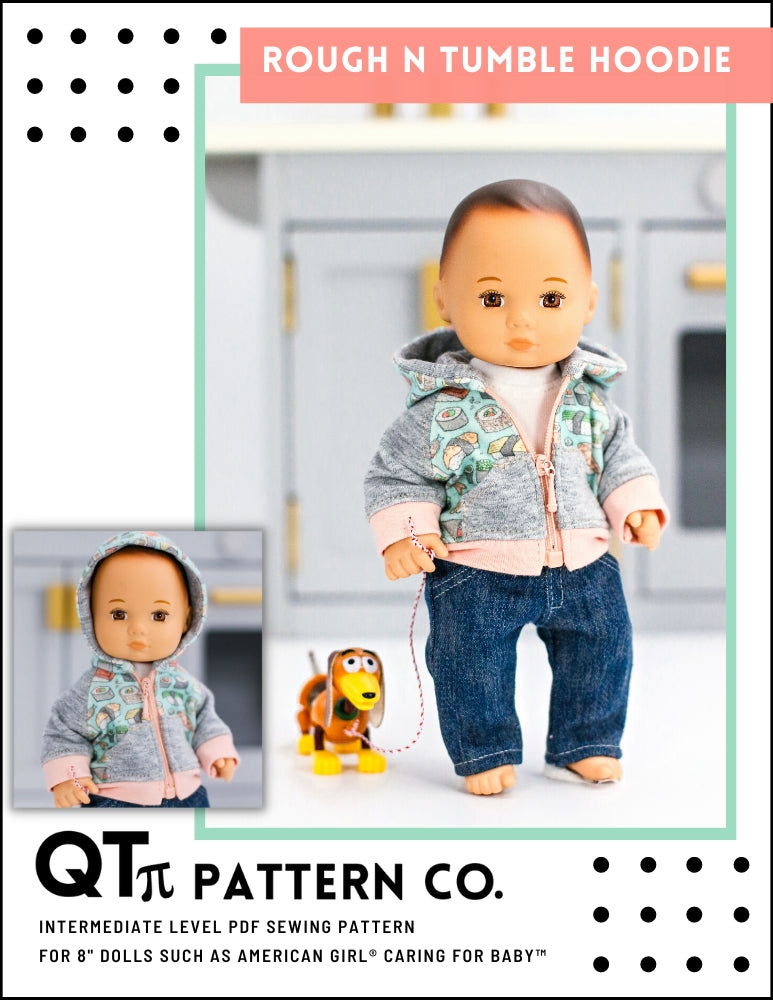 QTπ Co Rough N Tumble Baby Doll Clothes Pattern