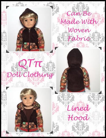 QTπ Doll Clothing 18 Inch Modern Rough 'n' Tumble Hoodie 18" Doll Clothes larougetdelisle