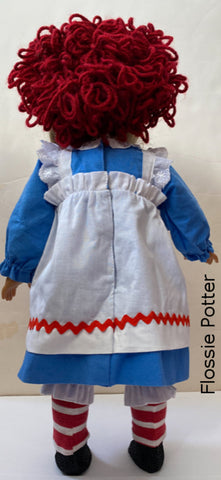 Flossie Potter 18 Inch Modern Raggedy Girl Doll Costume 18" Doll Clothes larougetdelisle
