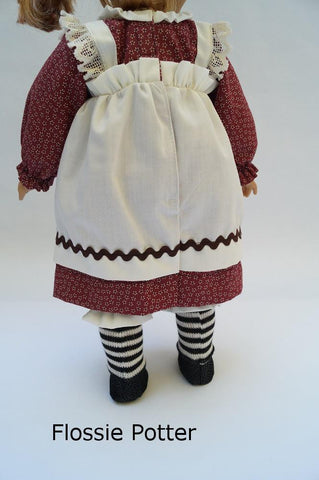 Flossie Potter 18 Inch Modern Raggedy Girl Doll Costume 18" Doll Clothes larougetdelisle