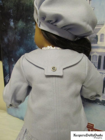 Keepers Dolly Duds Designs 18 Inch Historical 1915 Reefer Jacket and Hat 18" Doll Clothes Pattern larougetdelisle