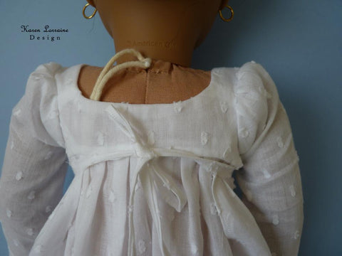 Karen Lorraine Design 18 Inch Historical Regency Style 18" Doll Clothes Pattern larougetdelisle