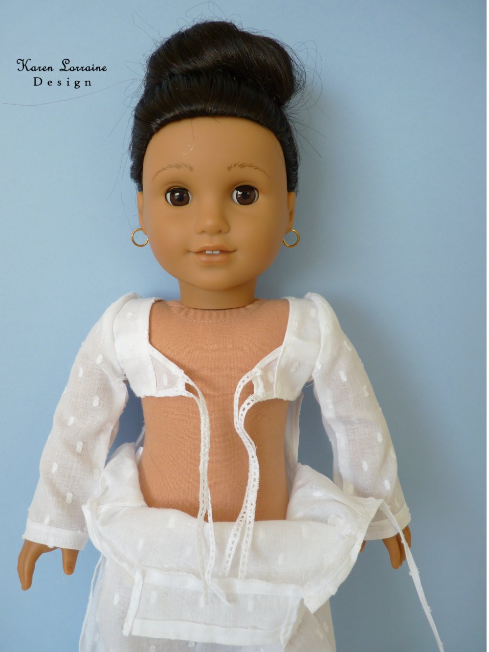 Karen Lorraine Design Regency Style Doll Clothes Pattern For 18 Dolls