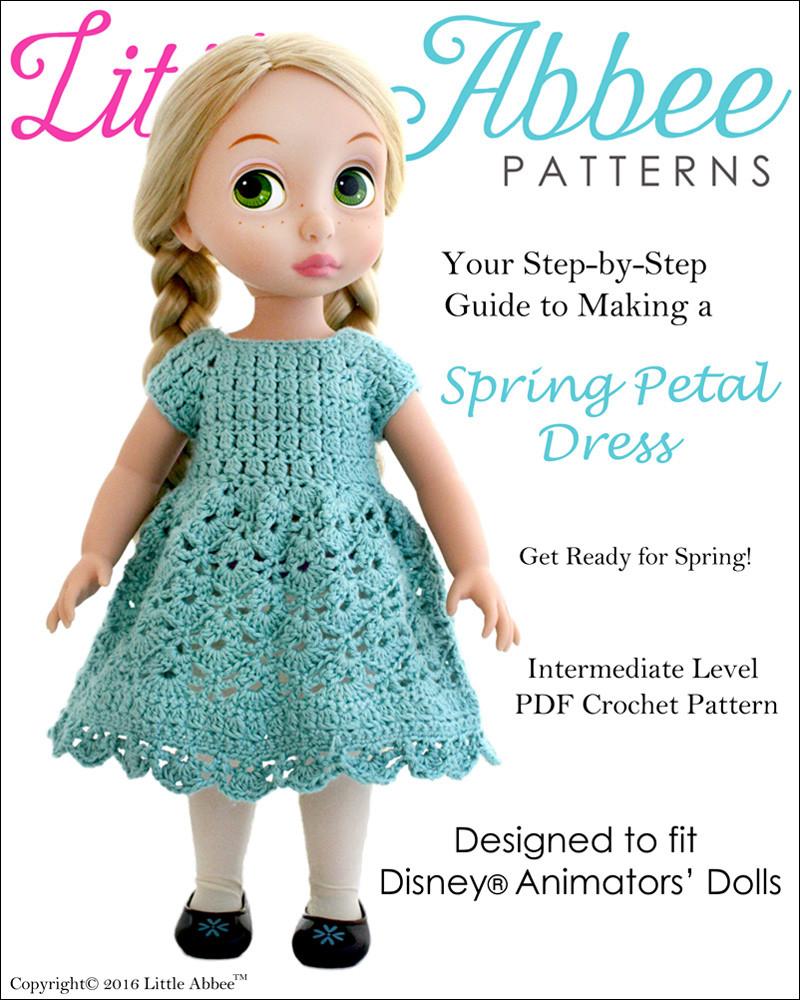 crochet dress for doll