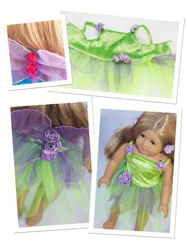 Stacy and Stella 18 Inch Modern Fairy Dress 18" Doll Clothes Pattern larougetdelisle