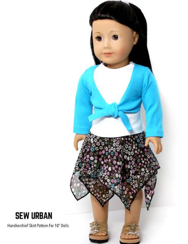 Sew Urban 18 Inch Modern Handkerchief Skirt 18" Doll Clothes larougetdelisle